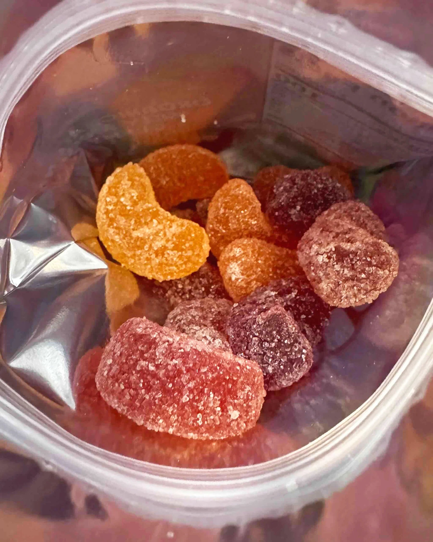 Colorful sour gummy candy