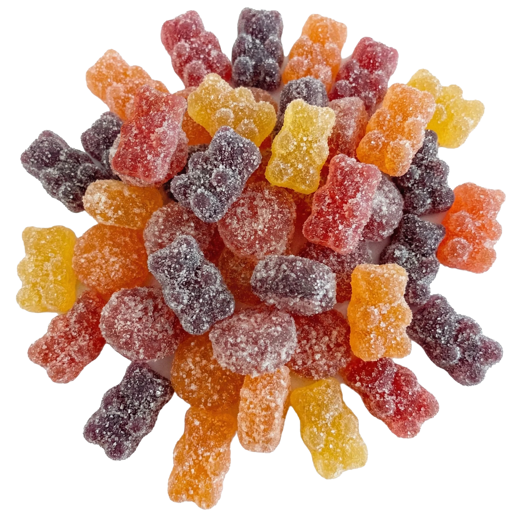Colorful Silly Sours organic gummy candies
